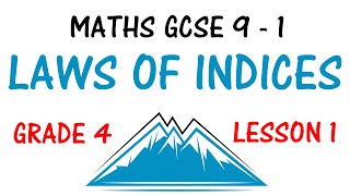 LAWS OF INDICES  Lesson 1  Maths GCSE 9  1 Revision  Grade 4  Higher amp Foundation [upl. by Garett]