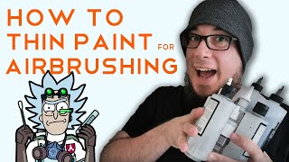 How to THIN and MIX paint for Airbrushing [upl. by Ahsad]