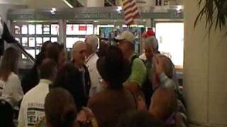 Honor Flight Chicago Arrival with Keesey Hayward 09302009 [upl. by Osrit]