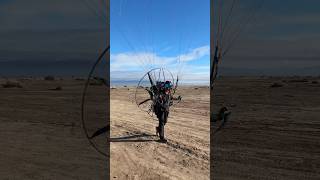 Paramotor Polini Thor 202 Landing [upl. by Anoik]