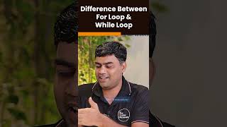 Difference Between For Loop amp While Loop  Java Interview Question  IT Classes In Pune  shorts [upl. by Alexandra]