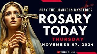 HOLY ROSARY THURSDAY ❤️ Rosary Today  November 07 ❤️ Luminous Mysteries [upl. by Fechter174]