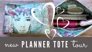 Whats In My Planner Bag Planner Essentials Travel Tote Tour [upl. by Narah]