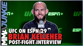 Brian Kelleher credits staying active strength difference for victory  UFC on ESPN 29 [upl. by Pedaias714]