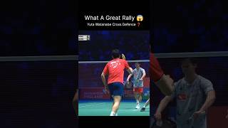 Yuta Watanabe Cross Defence  shorts badminton viral [upl. by Roehm]