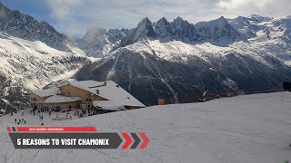 5 Reasons to visit ChamonixMontBlanc for skiing and more [upl. by Norreht]