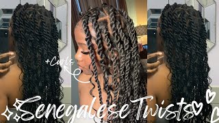 Boho Senegalese Twist Tutorial😍 Beginner friendly Rubber band Method [upl. by Noraj823]