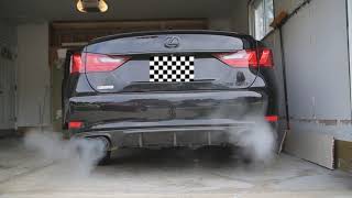 2015 Lexus GS 350 Quad Exhaust Cold Start [upl. by Atalante]