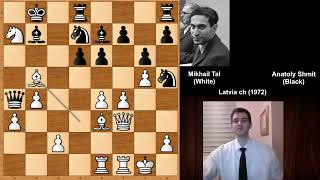 Mikhail Tal vs Anatoly Shmit  Latvia 1972 [upl. by Bradwell]