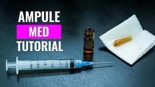 Ampoule Tutorial  How to open a glass ampule [upl. by Colligan]