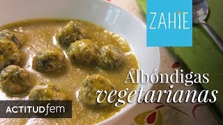 Albóndigas vegetarianas fáciles de hacer  Receta de albóndigas  Zahie Tellez [upl. by Neersan]