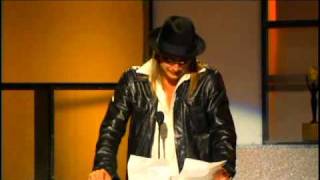 Kid Rock inducts Bob Seger Rock and Roll Hall of Fame inductions 2004 [upl. by Seraphine]