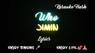 Who  Jimin Song Lyrics [upl. by Marietta]