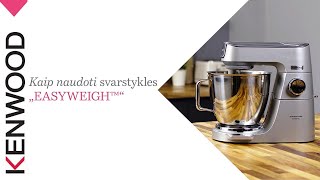 Kenwood Chef Baker virtuvinis kombainas Kaip naudoti svarstykles „EasyWeigh™“ [upl. by Shien]