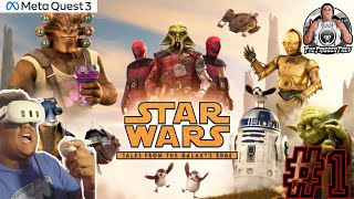 Star Wars Tales From The Galaxys Edge  Part 1 Metaquest 3 [upl. by Breena]