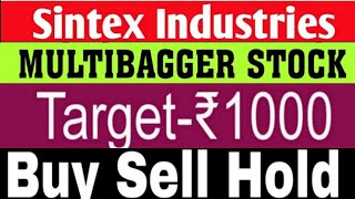 Sintex Industries Share Latest News  Sintex Plastic Industries Share Latest News [upl. by Ide]