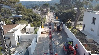 Travaux denfouissement des réseaux à CarnouxenProvence [upl. by Carmencita]