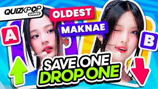 SAVE ONE DROP ONE KPOP IDOLS  QUIZ KPOP GAMES 2023  KPOP QUIZ TRIVIA [upl. by Gorlicki13]