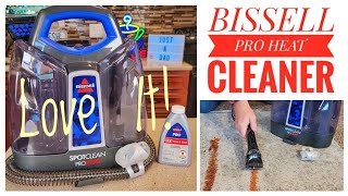 Review Bissell Spot Clean Pro Heat Portable Spot Carpet Cleaner 2694 [upl. by Nur9]