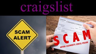 Craigslist Cashiers Check Scam is Back Again in Full Force [upl. by Drolet]