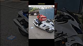 Rich Zomato food delivery Scam on Hayabusa superbike shorts bike rider zomato hayabusa swiggy [upl. by Gnol105]