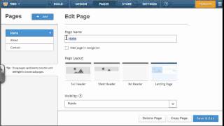 Organize Pages for ePortfolio in Weebly [upl. by Elyrad]