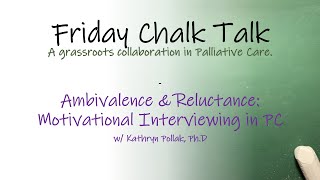 Ambivalence amp Reluctance Motivational Interviewing in PC [upl. by Eimiaj]