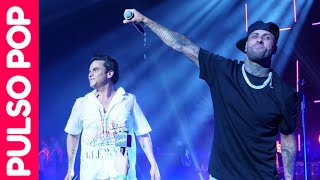 NICKY JAM sorprende a SILVESTRE DANGOND durante concierto en Miami  CASATE CONMIGO en vivo [upl. by Enna623]