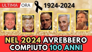 10 Attori Cantanti MORTI che compiono 100 ANNI nel 2024 [upl. by Pearlman]