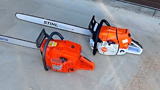 Husqvarna 3120xp vs Stihl ms 881 Chainsaws [upl. by Fernanda]