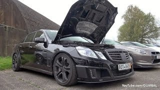 BRABUS E V12 Sedan 800HP  Revs amp Dragraces [upl. by Airun]