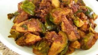 Brussels Sprouts Subzi  Indian Vegetarian Recipe  Show Me The Curry [upl. by Harley56]