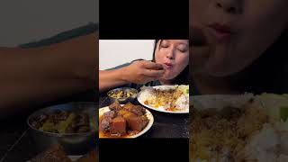 Yummy🔥Fatty Pork curry with rice mukbang mukbang eatingshow eatingvideo eatingshow [upl. by Aleb]