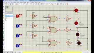 codificador binario a gray  proteus [upl. by Castara]