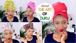 HeadwrapTurban Tutorial  5 Quick amp Easy Ways To Tie Your Duku [upl. by Toiboid420]