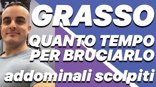 Quanto Tempo Serve Per Bruciare Grasso per Addominali Scolpiti [upl. by Ahseekat643]