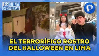 El terrorífico rostro del Halloween en Lima [upl. by Amalberga]