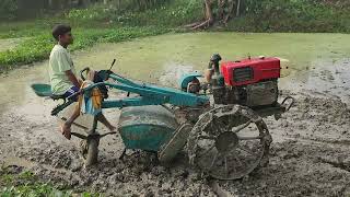 See how land is cultivated with power tiller machines । [upl. by Marek760]