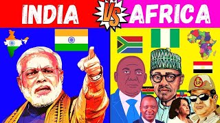 Comparison Between India and Africa  TooMuchFacts [upl. by Jenny]