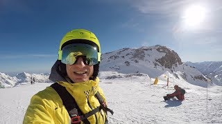 MONTEROSA SKI 2018 4  Pista dei Salati due volte [upl. by Eiramana607]