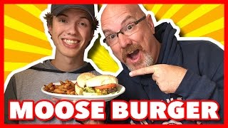 Moose Burger Review in Rocky Harbour Newfoundland with Ken amp Ben [upl. by Jacobs]