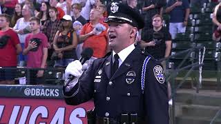 Tyler Service  National Anthem Diamondbacks  July 4th 2022 [upl. by Ming]