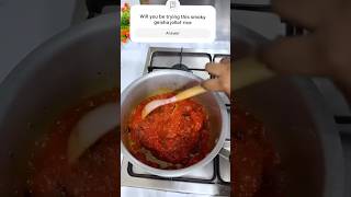 Smoky Geisha jollof rice youtube food cooking shorts cookingvideo jollofrice geisha [upl. by Xanthe956]