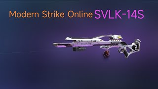 Modern Strike Online SVLK 14S FULL TOP SNIPER RIFLE IN UPDATE 160 ОБЗОР НА SVLK [upl. by Iel]