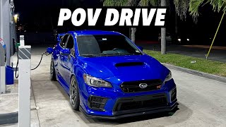 2021 Subaru WRX STI POV night drive somewhere in Miami [upl. by Harrington16]