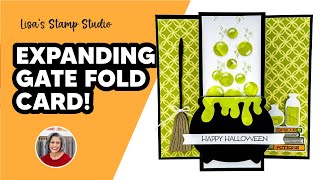 Make This Easy Expanding Gate Fold Card for Halloween [upl. by Ikilisav]