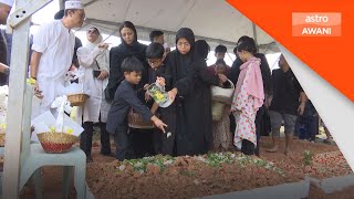 Jenazah Tan Sri Ibrahim Saad selamat disemadikan [upl. by Chadwick]