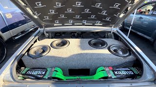 Caprice Classic Bass 4 Fi Audio 412 Subwoofers On 4 DD Audio M4000s [upl. by Enayr]