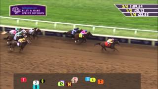 2015 TwinSpires Breeders Cup Filly amp Mare Sprint G1  Wavell Avenue [upl. by Cence26]