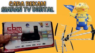 cara rekam siaran tv digital ke dalam flashdisk di stb cbm81th [upl. by Juetta943]